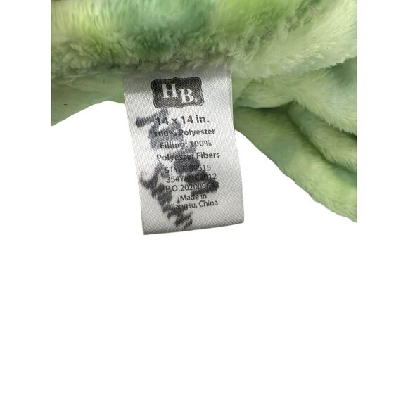 HB Hudson Baby Dinosaur Dino Security Blanket Lovey Plush Green Polka Dots‎ Toy - Picture 8 of 8